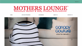 What Motherslounge.com website looked like in 2019 (4 years ago)