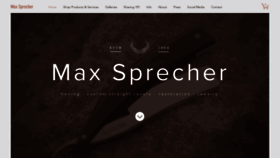 What Maxsprecher.com website looked like in 2019 (4 years ago)
