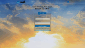 What My.mail.de website looked like in 2019 (4 years ago)