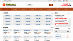 What Micheng.net website looked like in 2019 (4 years ago)