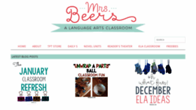 What Mrsbeers.com website looked like in 2020 (4 years ago)