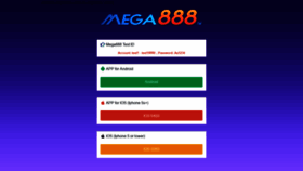 What Mega888apk.app website looked like in 2020 (4 years ago)