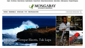 What Mongabay.co.id website looked like in 2020 (4 years ago)