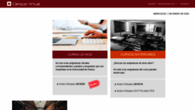 What Moodle.uhu.es website looked like in 2020 (4 years ago)