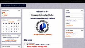 What Moodle.eul.edu.tr website looked like in 2020 (4 years ago)