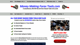 What Moneymakingforextools.com website looked like in 2020 (4 years ago)