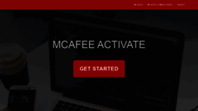 What M-cafee.com website looked like in 2020 (4 years ago)