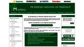 What M-battery.nl website looked like in 2020 (4 years ago)