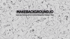 What Makebackground.io website looked like in 2020 (4 years ago)