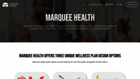 What Marqueehealth.com website looked like in 2020 (4 years ago)