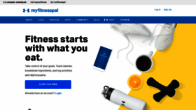 What Myfitnesspal.de website looked like in 2020 (4 years ago)