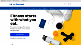 What Myfitnesspal.de website looked like in 2020 (6 years ago)