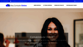 What Meucontadoronline.com.br website looked like in 2020 (4 years ago)