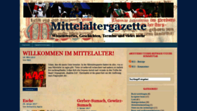What Mittelaltergazette.de website looked like in 2020 (4 years ago)