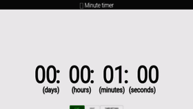 What Minute-timer.com website looked like in 2020 (4 years ago)