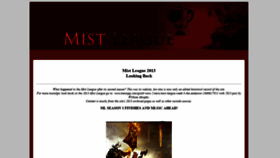What Mistleague.com website looked like in 2020 (4 years ago)