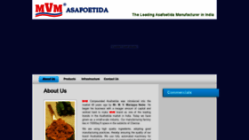 What Mvmasafoetida.com website looked like in 2020 (4 years ago)