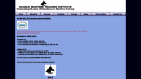 What Maritimetraininginstitute.in website looked like in 2020 (4 years ago)