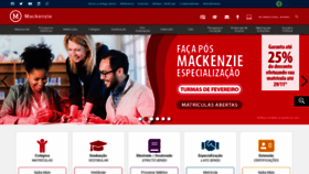 What Mackenzie.br website looked like in 2020 (4 years ago)
