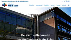 What Medienhaus-main-echo.de website looked like in 2020 (4 years ago)
