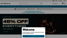 What Myprotein.com website looked like in 2020 (5 years ago)