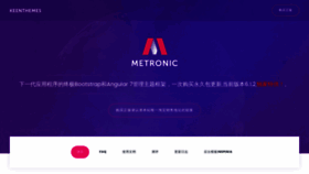What Metronic.net.cn website looked like in 2020 (4 years ago)