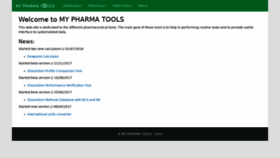 What Mypharmatools.com website looked like in 2020 (4 years ago)