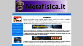 What Metafisica.it website looked like in 2020 (4 years ago)