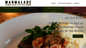 What Marmaladecafe.com website looked like in 2020 (4 years ago)