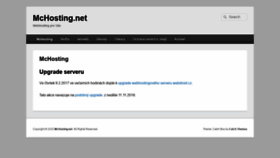 What Mchosting.net website looked like in 2020 (4 years ago)