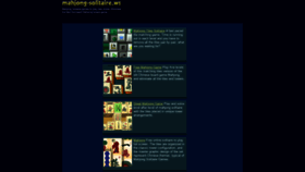 What Mahjong-solitaire.ws website looked like in 2020 (4 years ago)