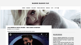 What Maddie-hasson.com website looked like in 2020 (4 years ago)
