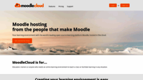 What Moodlecloud.com website looked like in 2020 (5 years ago)