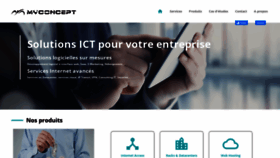 What Myconcept.be website looked like in 2020 (6 years ago)