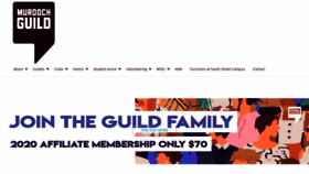 What Murdochguild.com.au website looked like in 2020 (4 years ago)