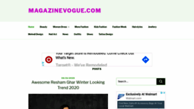 What Magazinevogue.com website looked like in 2020 (4 years ago)