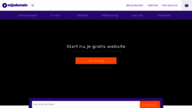What Mijndomein.nl website looked like in 2020 (4 years ago)