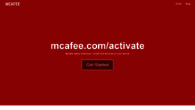 What Mcafee-activation.com website looked like in 2020 (4 years ago)