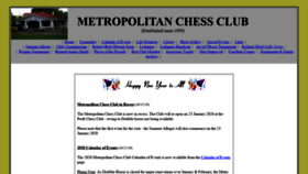 What Metrochessclub.org.au website looked like in 2020 (4 years ago)
