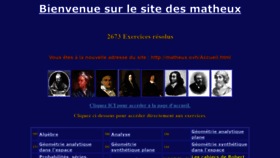 What Matheux.ovh website looked like in 2020 (4 years ago)