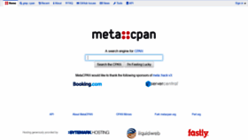 What Metacpan.org website looked like in 2020 (4 years ago)