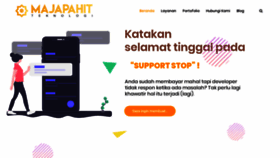 What Majapahit.id website looked like in 2020 (5 years ago)