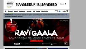 What Maaseuduntulevaisuus.fi website looked like in 2020 (4 years ago)