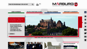 What Marburg.de website looked like in 2020 (4 years ago)