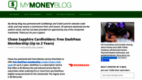 What Mymoneyblog.com website looked like in 2020 (4 years ago)