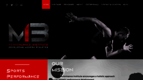 What Mbperformanceinstitute.com website looked like in 2020 (4 years ago)