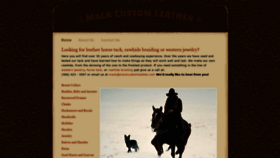 What Mackcustomleather.com website looked like in 2020 (4 years ago)