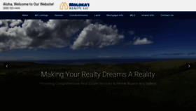 What Molokairealtyllc.com website looked like in 2020 (4 years ago)