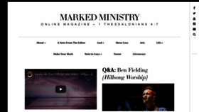 What Markedministry.com website looked like in 2020 (4 years ago)