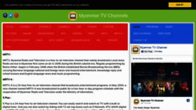 What Myanmartvchannels.com website looked like in 2020 (4 years ago)